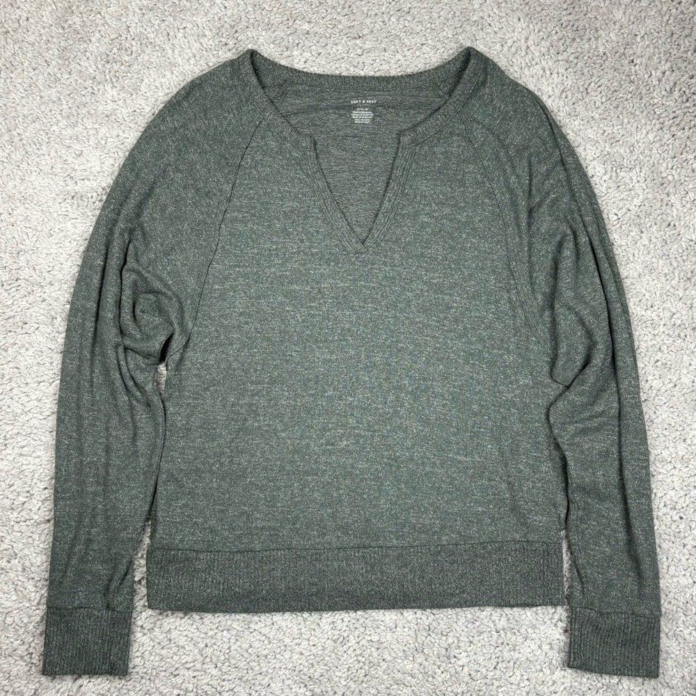 American Eagle Shirt Womens Medium Soft Sexy Plush Cozy Loungewear Casual Basic